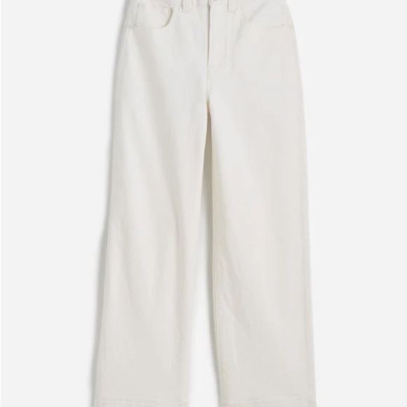Madewell Denim - Madewell The Plus Perfect Vintage Wide-Leg Crop Jean in Tile-White